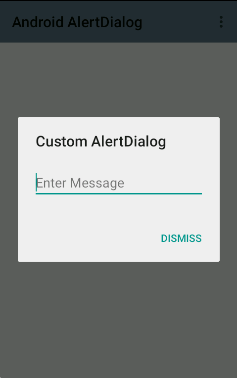 Custom Android AlertDialog